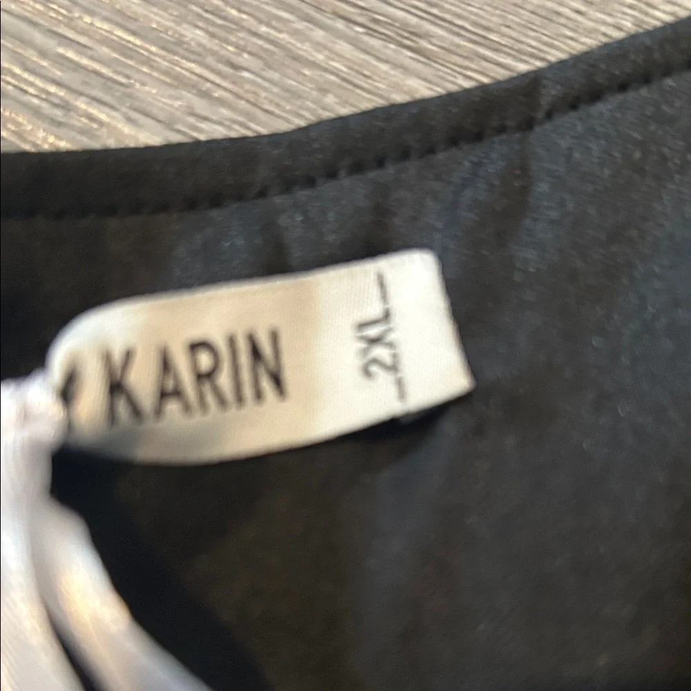 Women’s Black Sequin Peplum Top - Picture 6 of 6